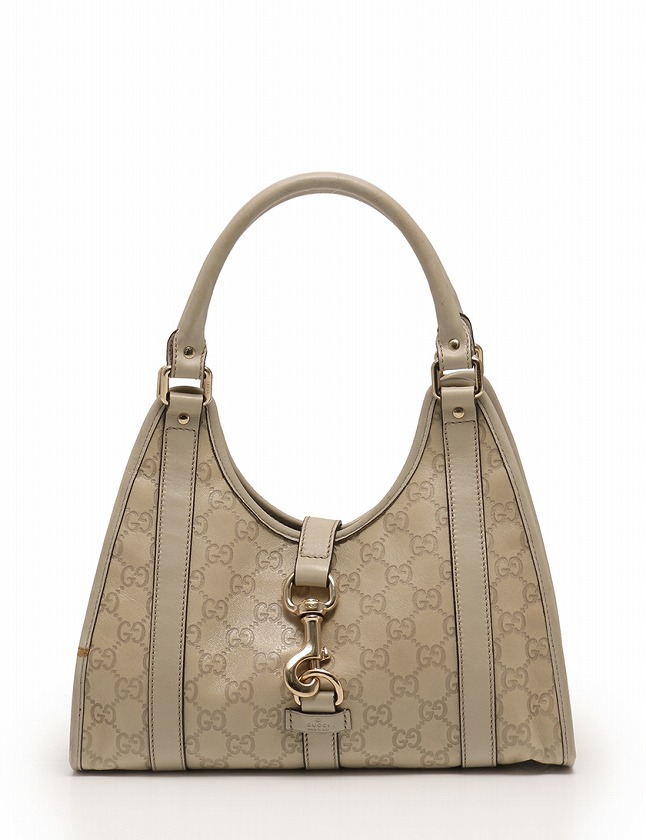 グッチ GUCCI ハンドバッグ ショルダーバッグ グッチシマ アイボリー 
