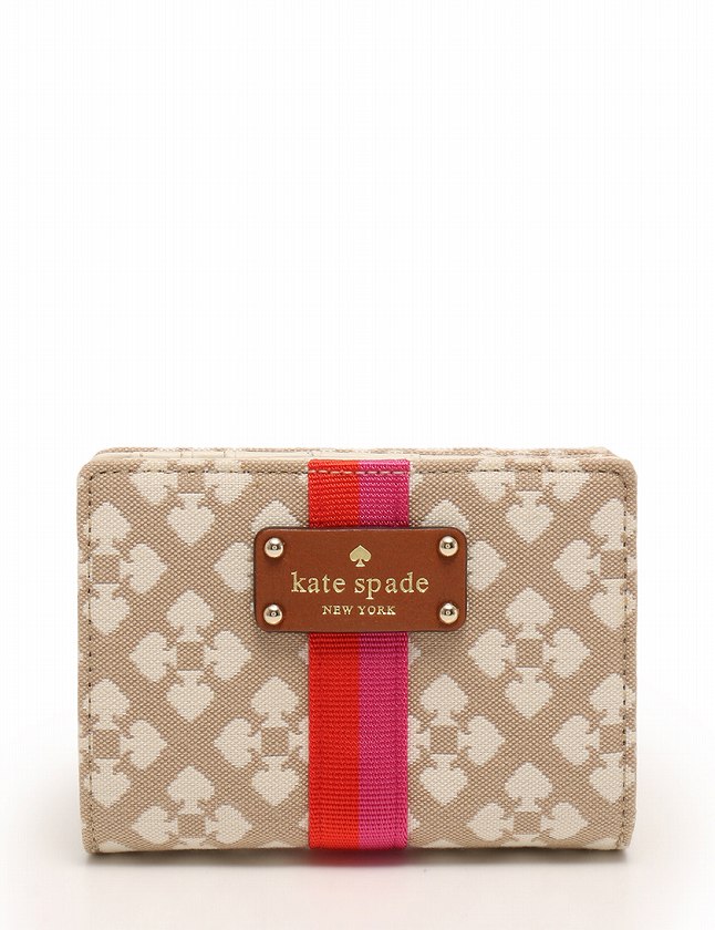 ケイトスペード Kate Spade 財布 二つ折り ラウンドファスナー ベージュ 赤 ピンク 小物 総柄 キャンバス レザー Cara Classic Spade Wlru1765 レディース 114 ベクトルパーク ケイトスペード Kate Spade 財布 二つ折り ラウンドファスナー ベージュ 赤 ピンク 小物 総柄 キャンバス レザー Cara Classic Spade Wlru1765 レディース 114 ベクトルパーク