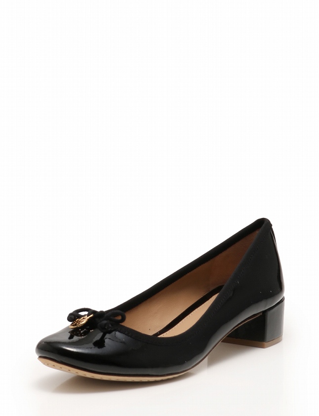 TORY BURCH トリーバーチ 黒エナメルバレーシューズ 7.5M 楽天市場