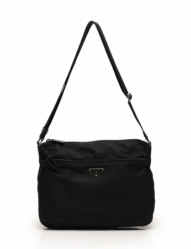 プラダ PRADA ショルダーバッグ 黒 ブラック ナイロン BT0166 ギャラ 