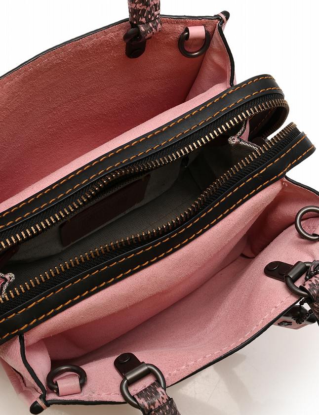 ❤ COACH ローグ25 限定モデル 59235ピンクレザー× スネーク ❤