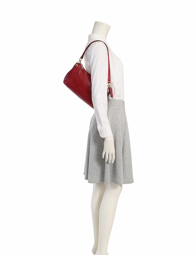 コーチ COACH ハンドバッグ ショルダーバッグ 赤 レッド レザー 33521