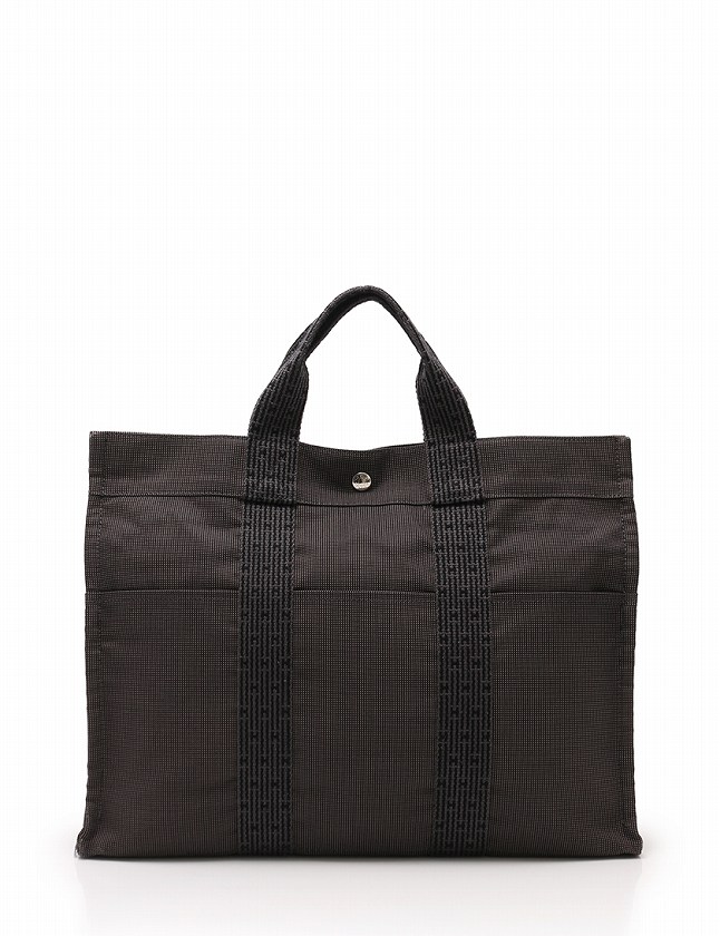エルメス HERMES トートバッグ エールライン MM グレー ナイロン