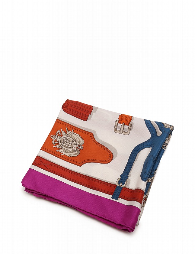 新作登場，豊富な】 HERMES スカーフ カレ70 Harnais des Presidents