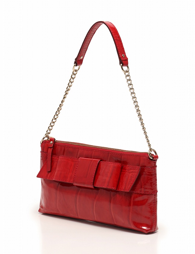 ケイトスペード KATE SPADE ショルダーバッグ チェーン 赤 レッド 