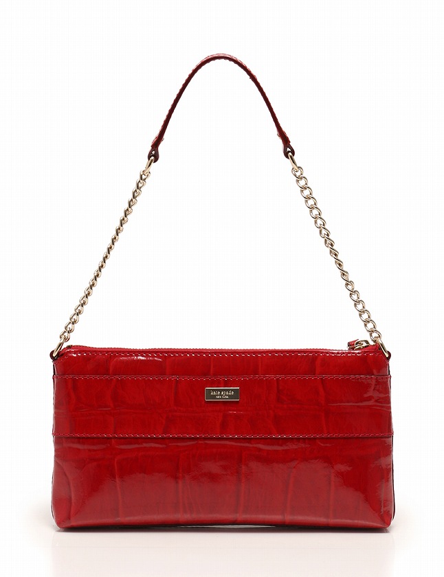 ケイトスペード KATE SPADE ショルダーバッグ チェーン 赤 レッド 