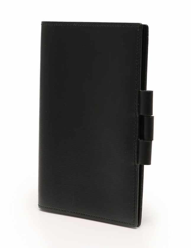 エルメス HERMES 手帳カバー アジェンダ 〇Y刻印 黒 ブラック 小物  