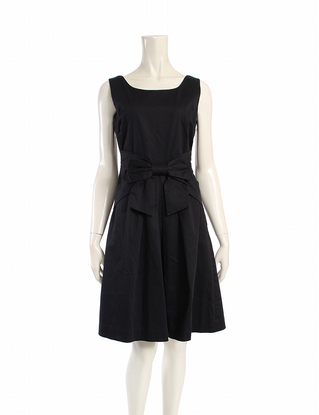 ケイトスペード Kate Spade ワンピース ノースリーブ 黒 ブラック S ひざ丈 無地 2 コットン 綿 リボン レディース 114 ベクトルパーク ケイトスペード Kate Spade ワンピース ノースリーブ 黒 ブラック S ひざ丈 無地 2 コットン 綿 リボン レディース 114 ベクトルパーク