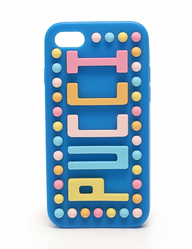 エミリオプッチ EMILIO PUCCI iPhone7ケース スマホカバー 青 ブルー