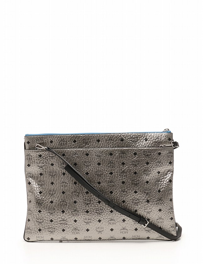 エムシーエム MCM ショルダーバッグ クラッチバッグ シルバー ゴールド 
