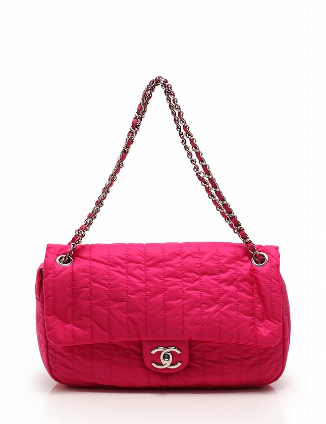 シャネル CHANEL ショルダーバッグ ココマーク ダブルチェーン ピンク  
