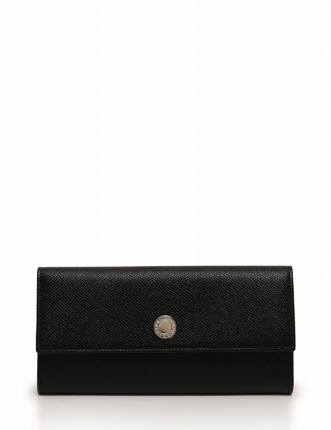 ブルガリ BVLGARI 長財布 二つ折り 黒 ブラック 小物 レザー 20911 箱 