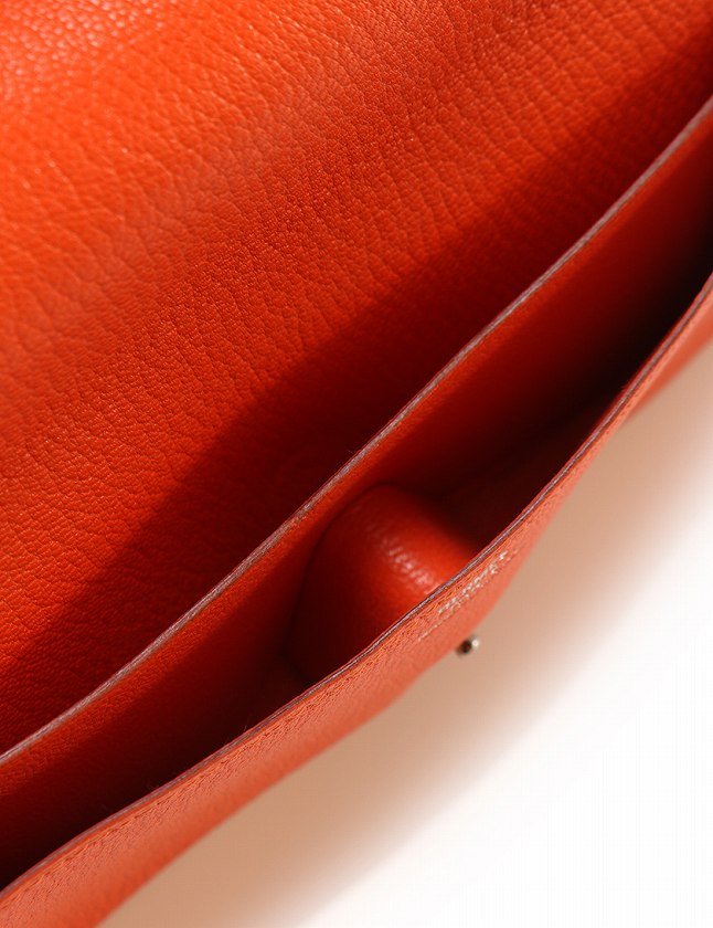 状態良【エルメス本物】メガネケース/レザー/ソフトケース/ブラウン