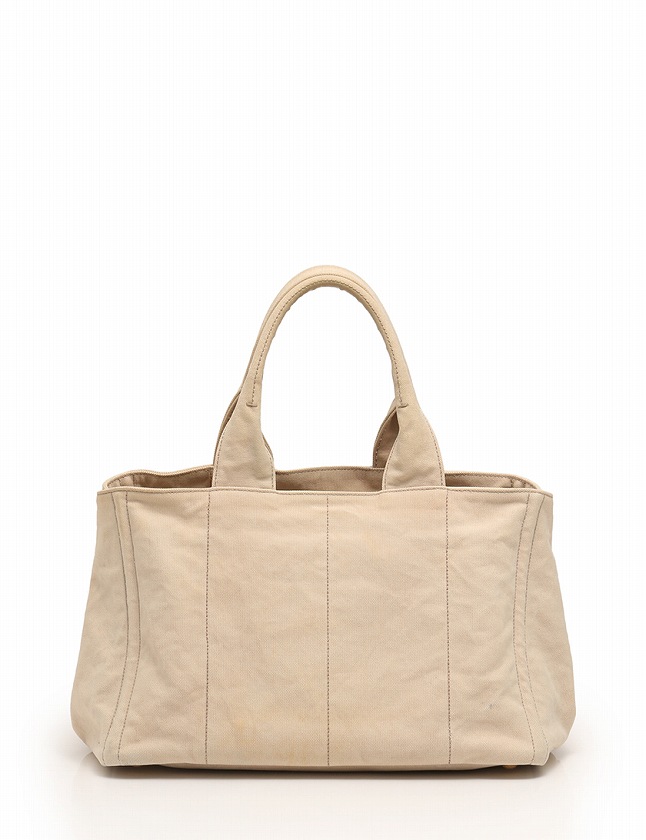 プラダ PRADA トートバッグ カナパ ベージュ キャンバス CANAPA DELAVE