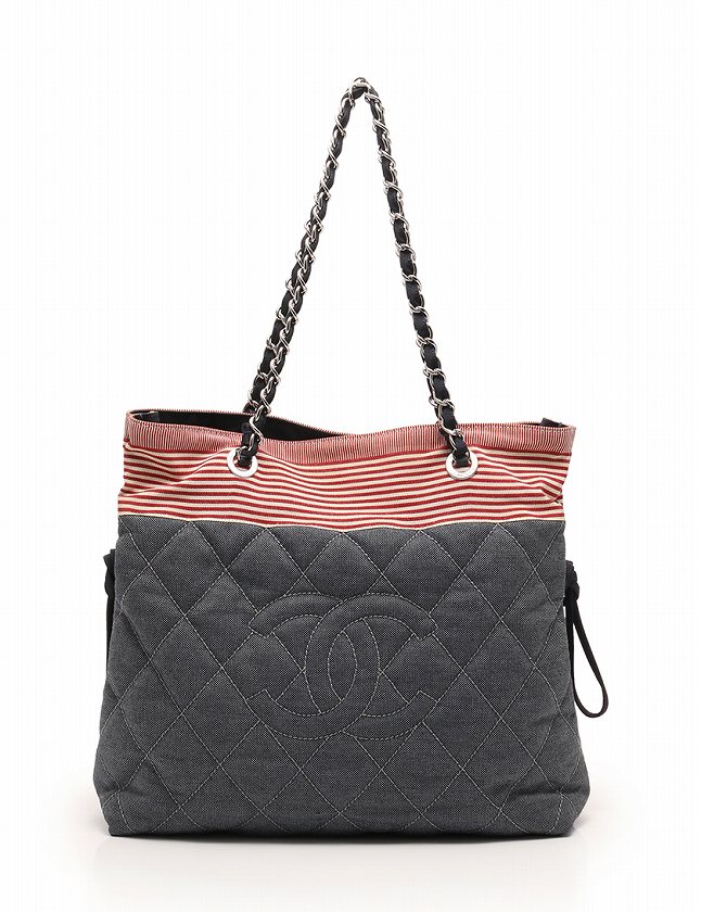 シャネル CHANEL トートバッグ ショルダーバッグ チェーン デニム 