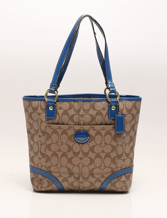 コーチ COACH トートバッグ ショルダーバッグ ヘリテージ シグネチャー 