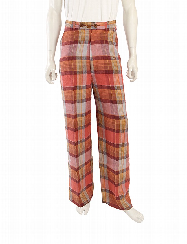 Vivienne Westwood チェック柄 ワイドスラックス 【公式通販】
