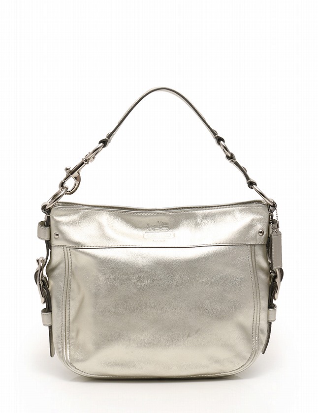 コーチ COACH ショルダーバッグ ゾーイ シルバー レザー F12671 