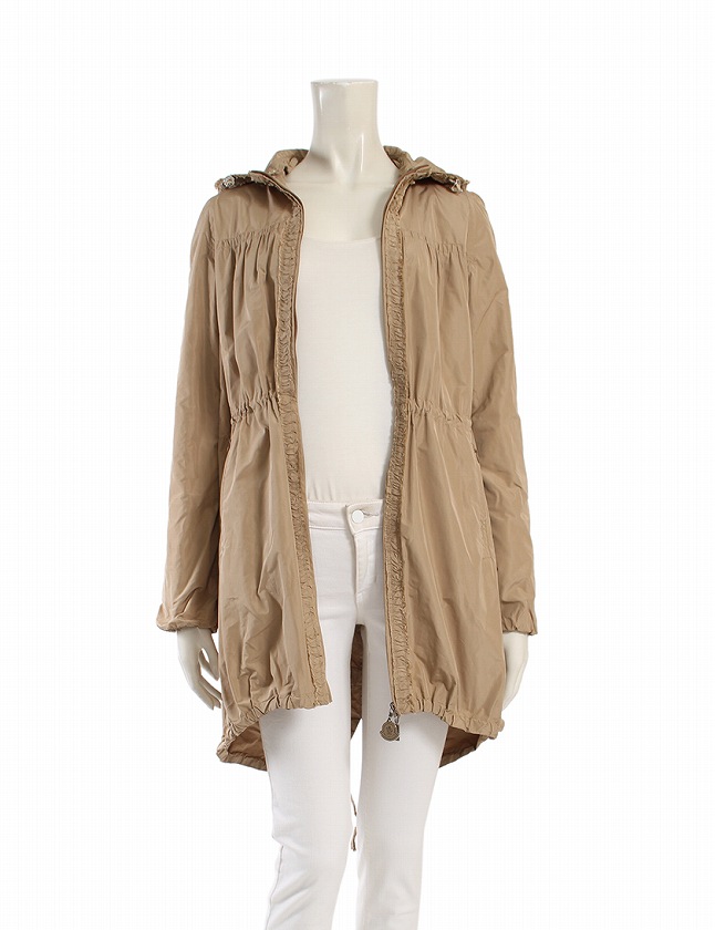 モンクレール MONCLER ロングコート スプリングコート ベージュ