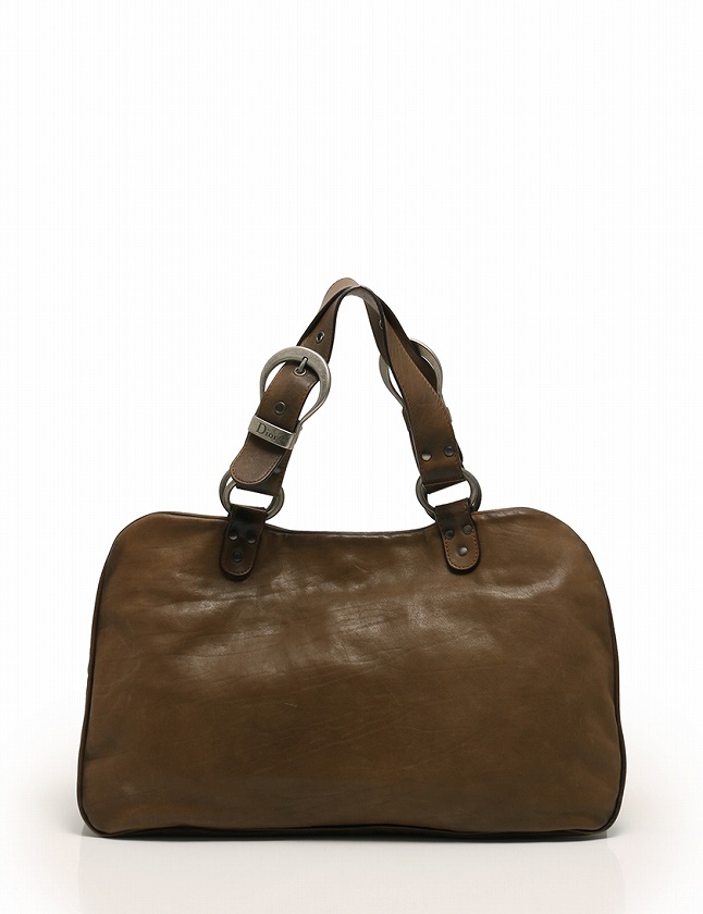 Thrift Dior レザー　ハンドバッグ　ブラウン　ヴィンテージ 楽天市場】【中古】クリスチャンディオール トロッター ボストンバッグ