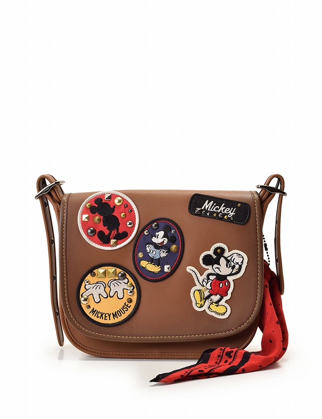 コーチ COACH ショルダーバッグ ポシェット Disneyコラボ 茶色 