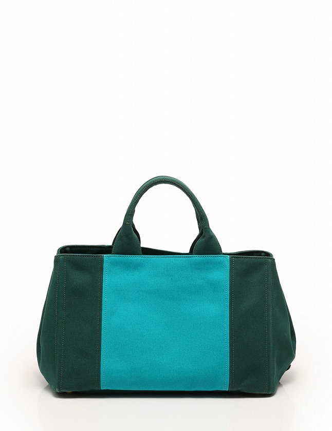 プラダ PRADA トートバッグ ショルダーバッグ 緑 グリーン 青 