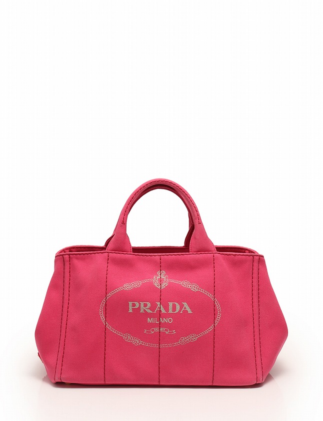 プラダ PRADA トートバッグ カナパ ピンク キャンバス CANAPA 1BG642 