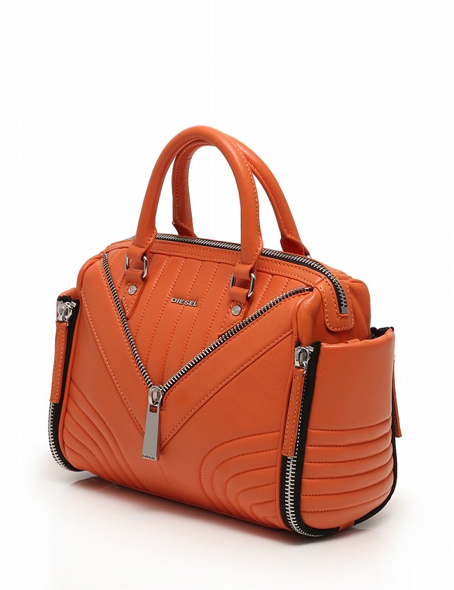 ディーゼル DIESEL ハンドバッグ ショルダーバッグ オレンジ レザー LE