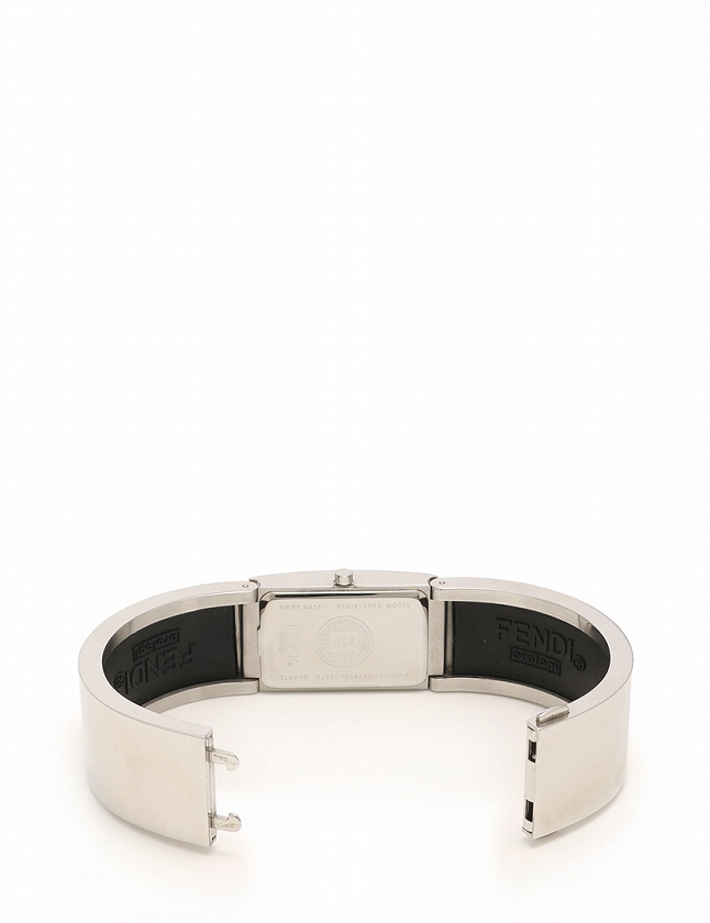 フェンディ FENDI 腕時計 バングルウォッチ シルバー 黒