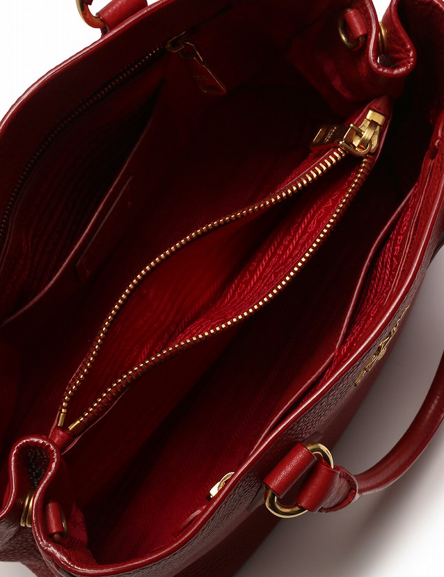 プラダ PRADA ハンドバッグ ショルダーバッグ 赤 レッド