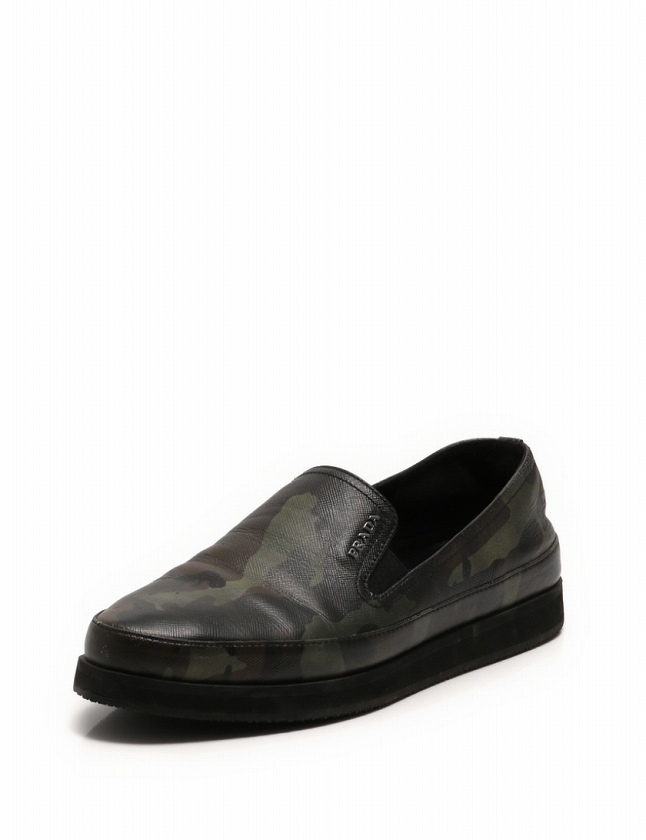 プラダスポーツ PRADA SPORT スリッポン スニーカー サフィアーノ 
