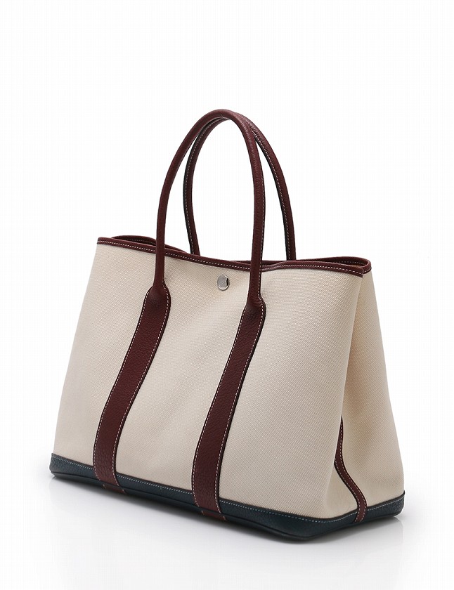 エルメス HERMES トートバッグ ガーデンパーティ PM アイボリー