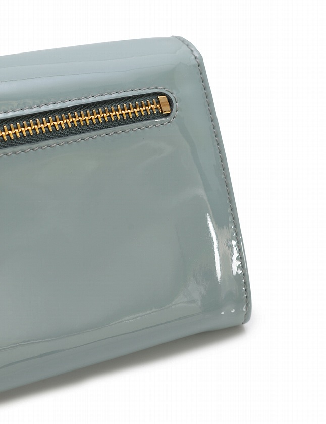 ミュウミュウ miumiu 長財布 水色 ライトブルー ゴールド 小物  