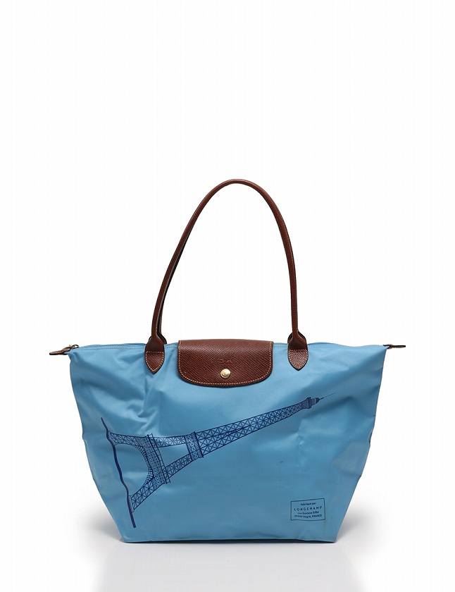 ロンシャン LONGCHAMP トートバッグ ル プリアージュ L 水色 ライト 