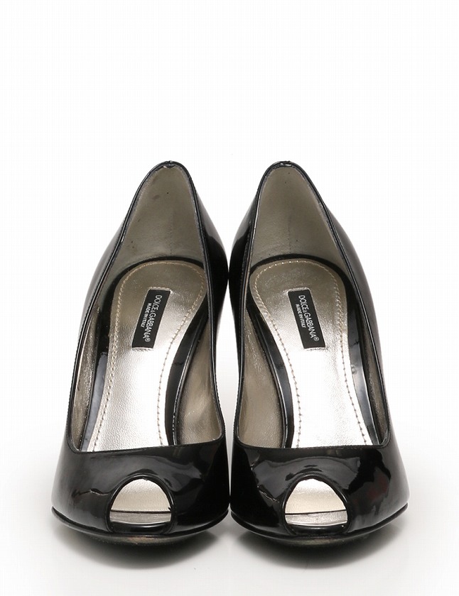 ドルチェ&ガッバーナ ドルガバ DOLCE&GABBANA パンプス ヒール 黒  