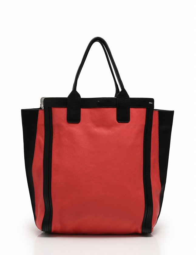 クロエ CHLOE トートバッグ アリソン ピンク 黒 レザー 保存袋付き  