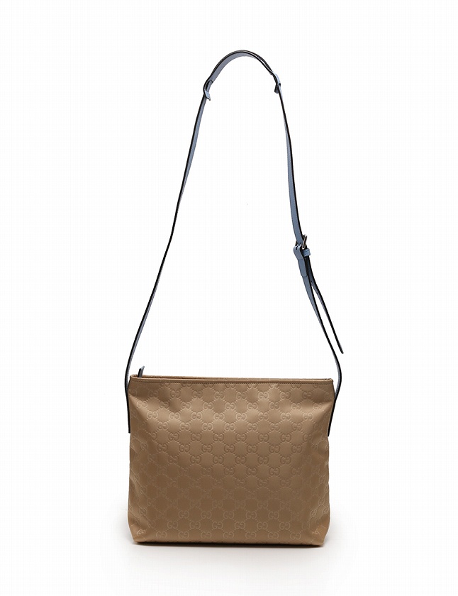 グッチ GUCCI ショルダーバッグ GG柄 ベージュ 水色 ナイロン グッチ GUCCI ショルダーバッグ GG柄 ベージュ 水色 ナイロン