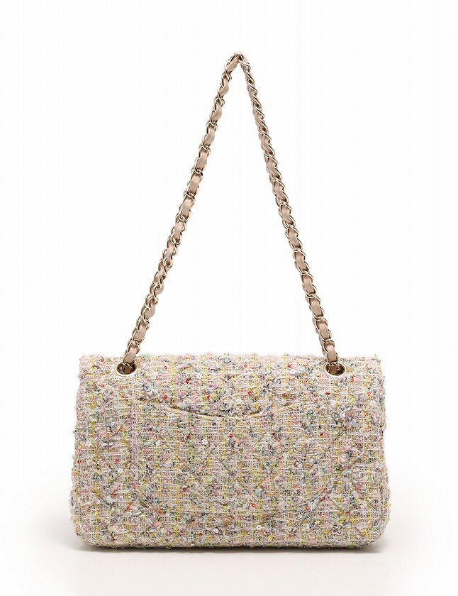 シャネル CHANEL ショルダーバッグ 2.55 Wフラップ Wチェーン ピンク  