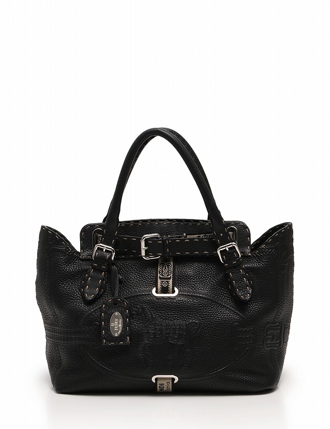 フェンディ FENDI ハンドバッグ セレリア ヴィラボルゲーゼ 黒 
