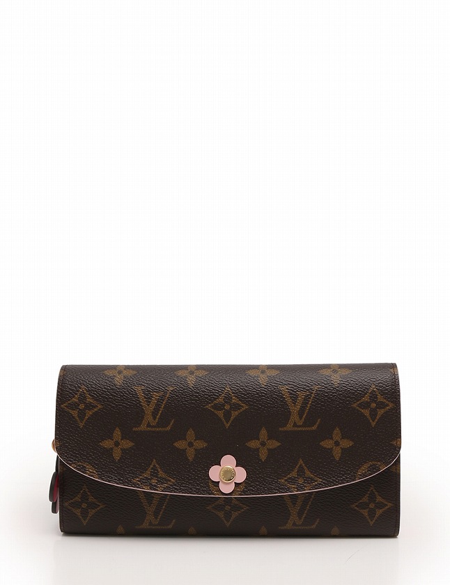 Louis Vuitton 二つ折り財布 ブラウン ピンク LOUIS VUITTON 二つ折り財布 ブラウン/ピンク ポルトフォイユ パラス