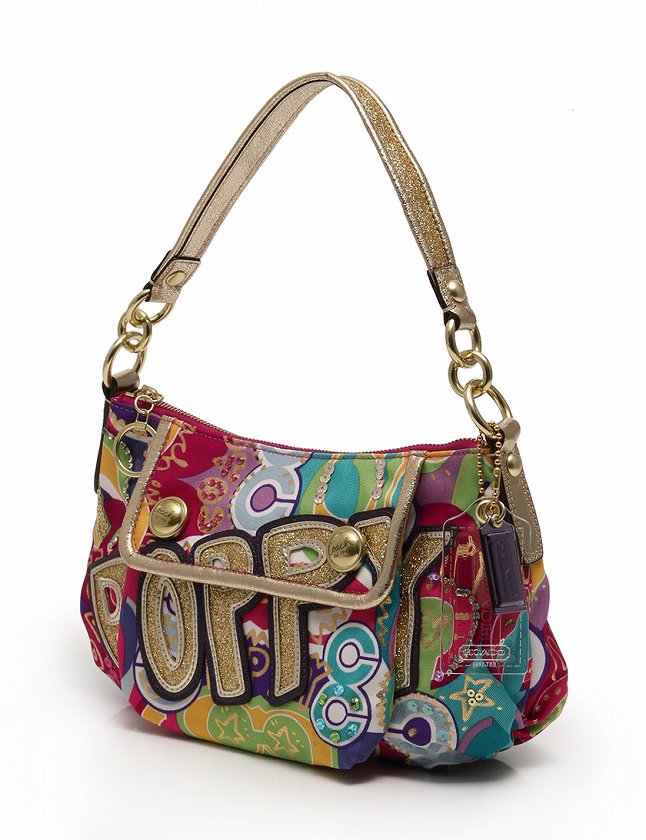 コーチ COACH ショルダーバッグ ポップカラーコレクション ゴールド 紫 
