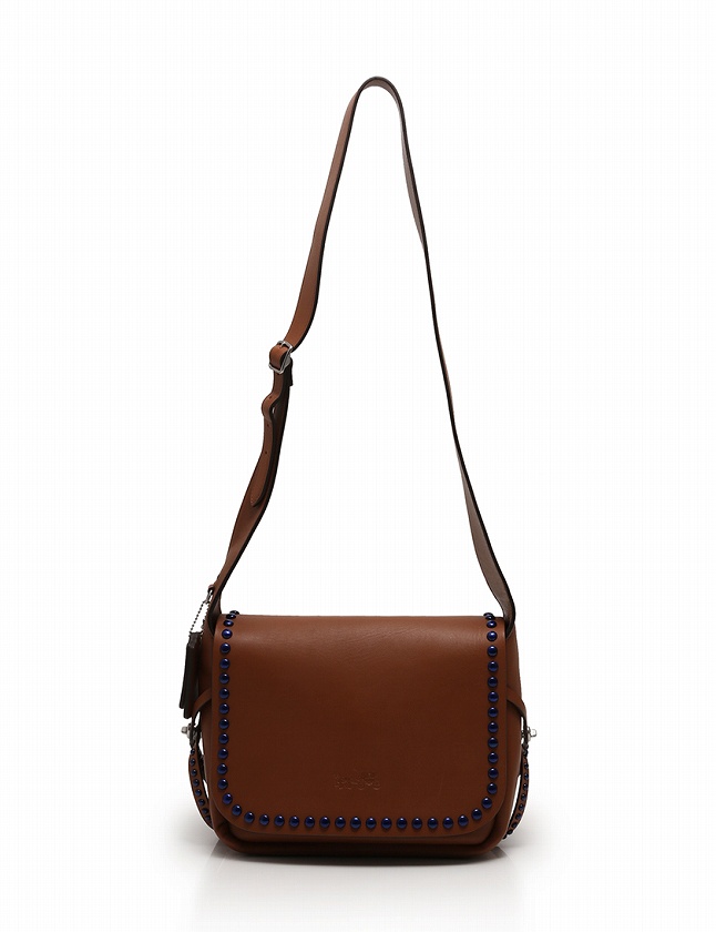 コーチ COACH ショルダーバッグ リベット ダコタ 茶色 ブラウン 