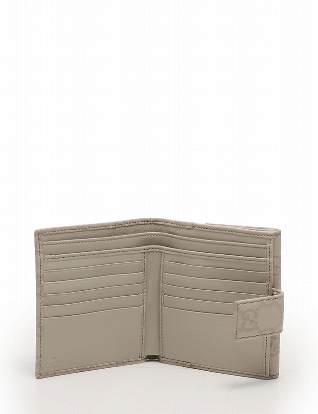 【極美品】GUCCI グッチ GGシマ ラブリーハート 二つ折り財布 アイボリー グッチ GUCCI 財布 二つ折り Wホック ラブリーハート グッチシマ