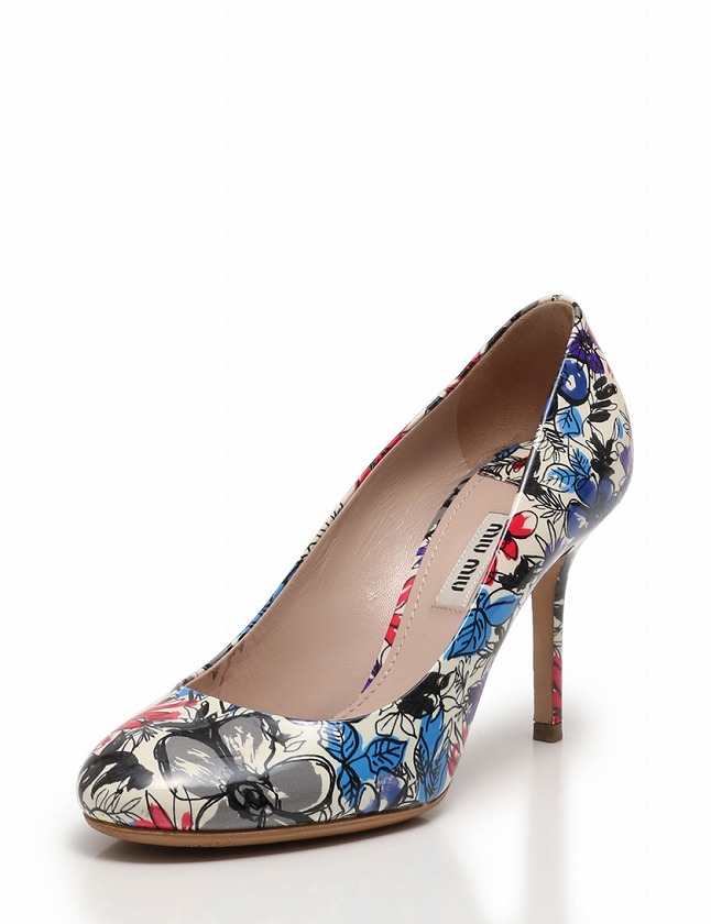 miumiu 花柄ミュール 36.5 MIU MIU クラシックミュール miumiu 花柄ミュール 36.5 miumiu 花柄