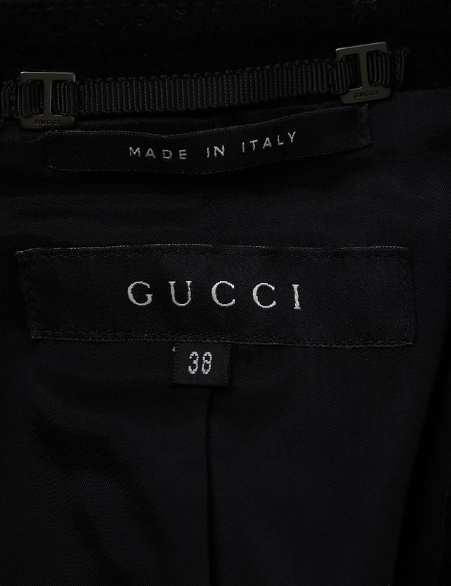 GUCCI グッチ テーラードジャケット ブルゾン ブラック レディース38 グッチ GUCCI テーラードジャケット ブレザー 黒 ブラック S
