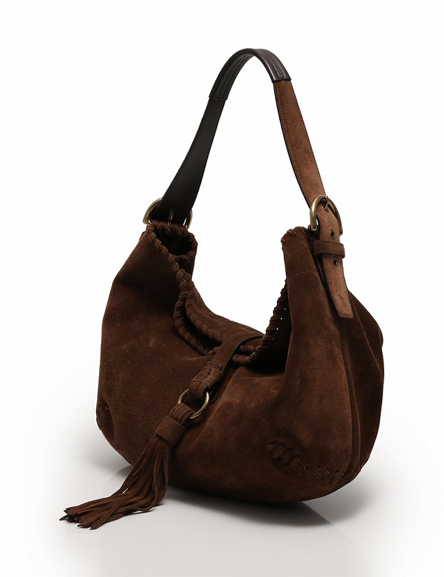 コーチ　ハンドバッグ　茶　ホーボー　ワンショル　COACH　スエード　s46 コーチ ハンドバッグ 茶 ホーボー ターンロック ワンショルダー