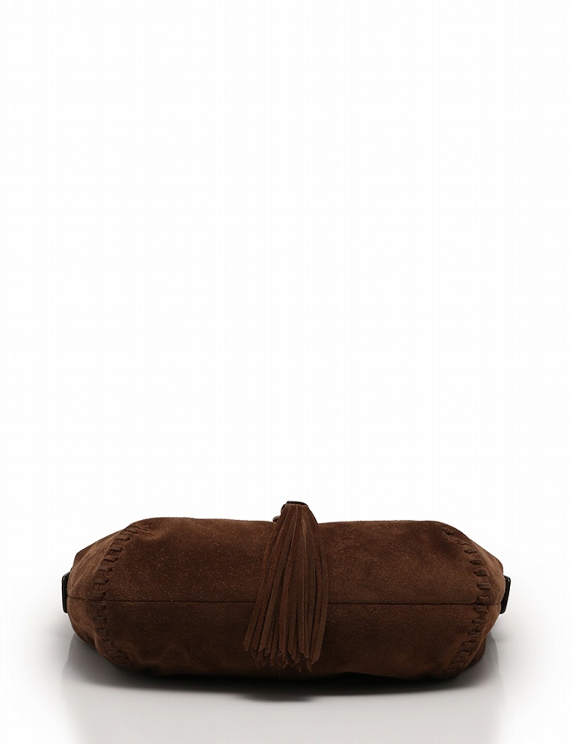希少 COACH スエード フリンジ タッセル ショルダーバッグ コーチ コーチ COACH ショルダーバッグ ダークブラウン 茶色 スエード