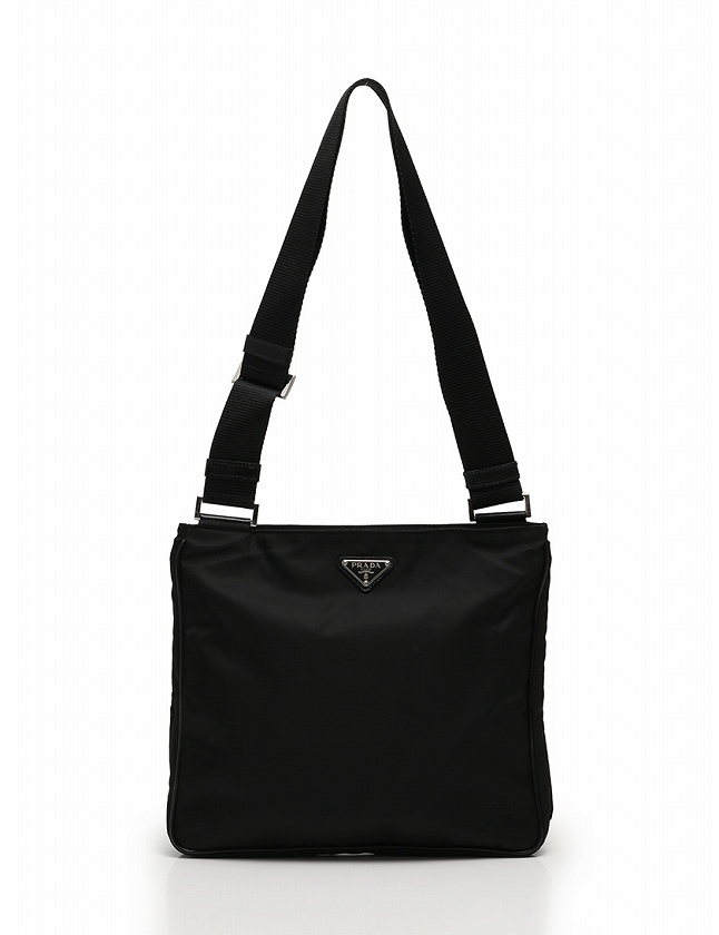 プラダ PRADA ショルダーバッグ 黒 ブラック ナイロン レザー VA0251 