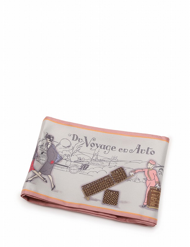 新品】LOUIS VUITTON スカーフ ピンク グレー LOUIS VUITTON】ルイ