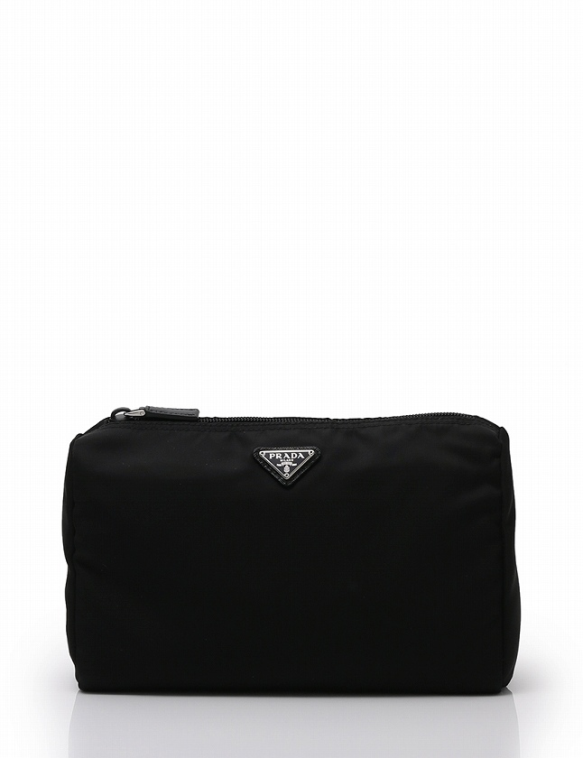 プラダ PRADA ポーチ 黒 ブラック 小物 ナイロン 1NA012 ギャラ 保存袋 